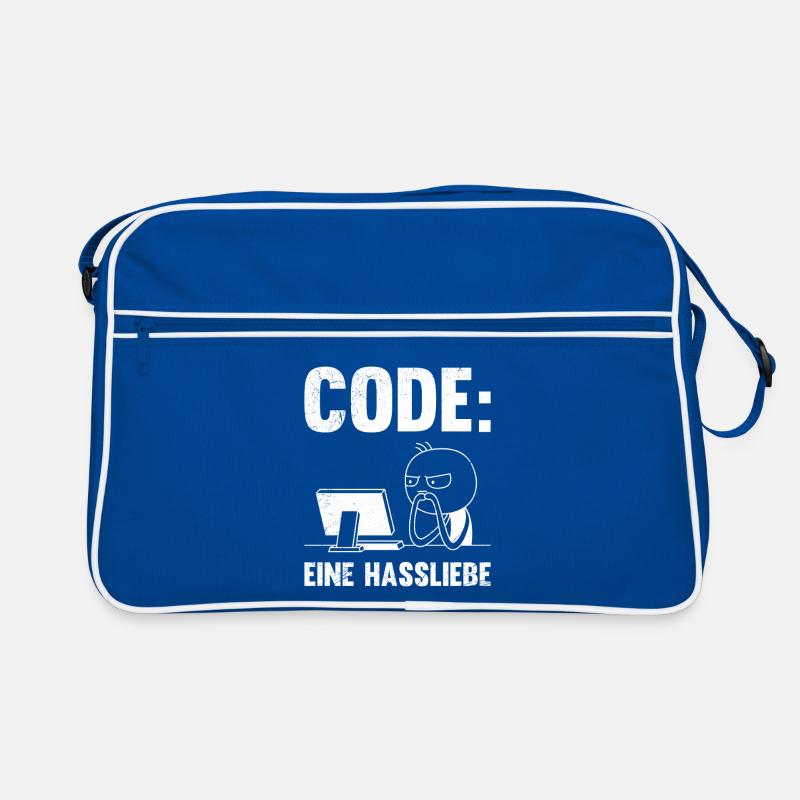 Coder CODE EINE HASSLIEBE LUSTIG Retro Tasche