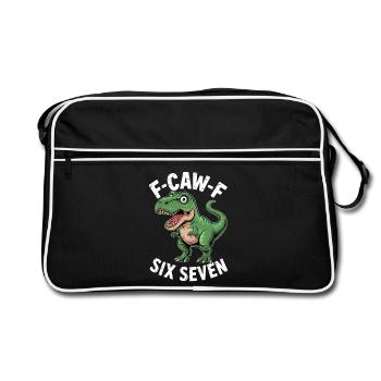 F-CAW-F Six Sept Dinos - Sac Retro - noir/blanc - Devant