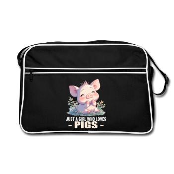 Cochon Cochon - Sac Retro - noir/blanc - Devant