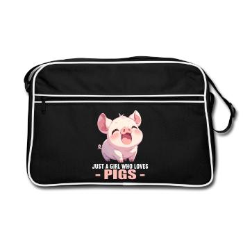 Cochon Cochon - Sac Retro - noir/blanc - Devant