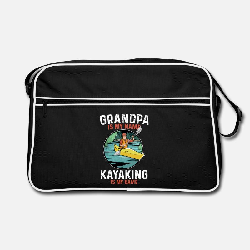 Opa Kayak Abenteuer Retro Tasche