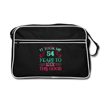 It took 54 years to look so good - Retro Bag - black/white - Front