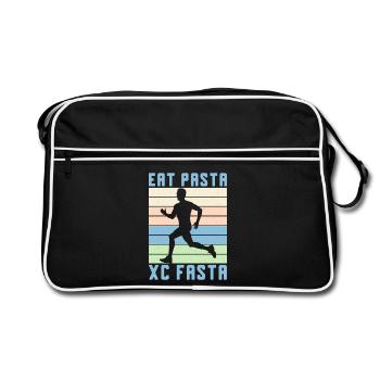 Funny XC Running Gift XC Runner Edition - Retro Bag - black/white - Front