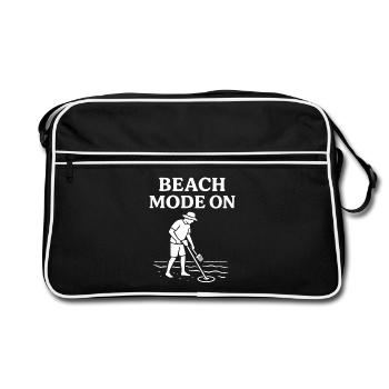 Mode plage sur l’aventure amusante Metal Detecting - Sac Retro - noir/blanc - Devant