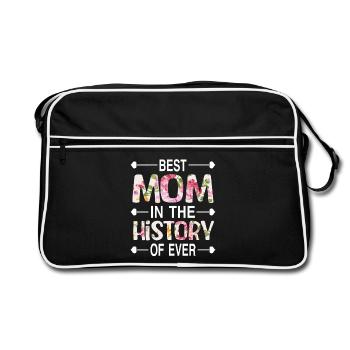Mom Mom - Retro Bag - black/white - Front