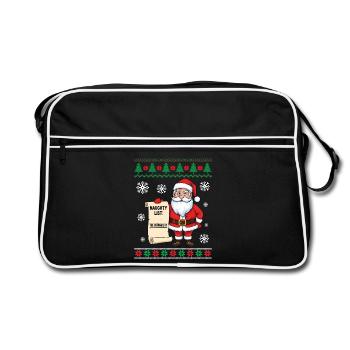 Naughty List The Patriarchy - Retro Bag - black/white - Front