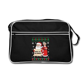 Naughty List The Patriarchy - Retro Bag - black/white - Front