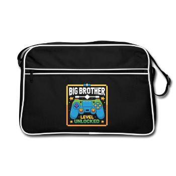 Big Brother Level Unlocked - Retro Bag - black/white - Front