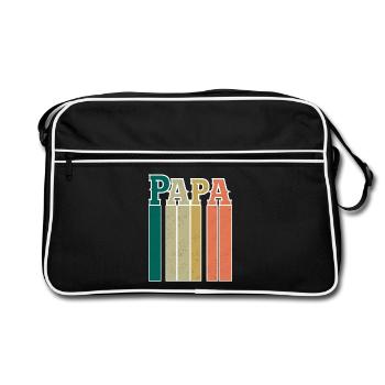 Papa - Sac Retro - noir/blanc - Devant