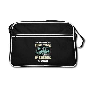 Food trucker de rue Imbisswagen - Sac Retro - noir/blanc - Devant