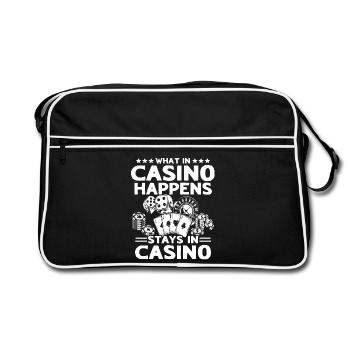 Joueurs de casino casino - Sac Retro - noir/blanc - Devant