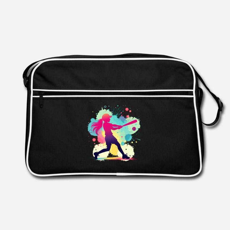 Softballer, Softball, Softball player Retro Bag