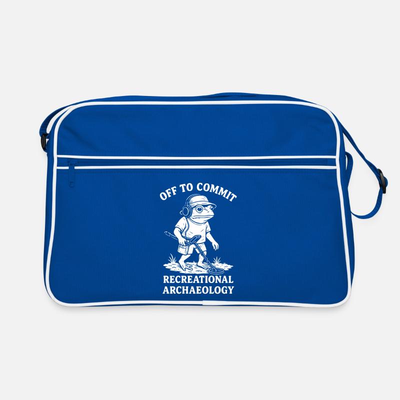 Off To Commit Recreational Archaeology Frog Retro Bag