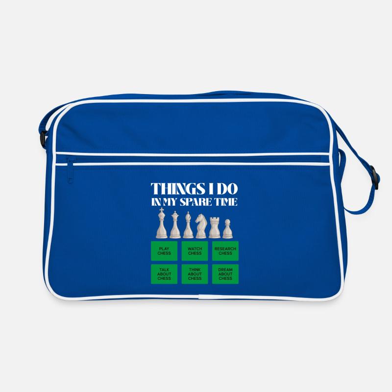 Chess time in leisure time Retro Bag