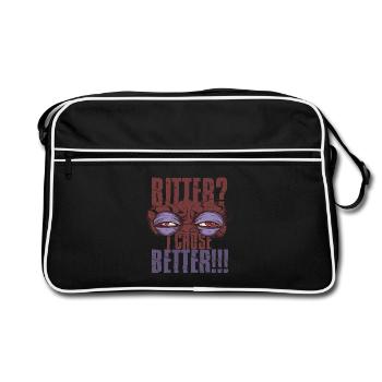 Kaffeeentzug Koffeinfrei Ex-Kaffeetrinker - Retro Tasche - Schwarz/Weiß - Vorne