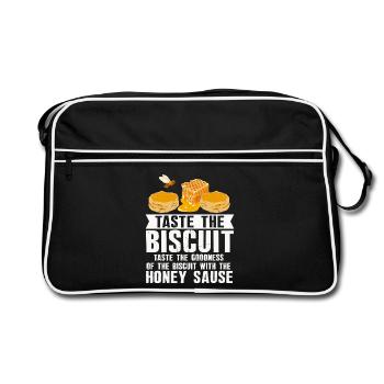 Taste the Biscuit Honey Drizzle - Retro Bag - black/white - Front
