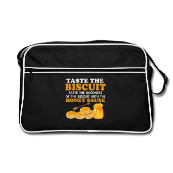 Honey Biscuit Slogan Art - Sac Retro - noir/blanc - Devant