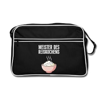 Cooking MASTER OF RICE COOKING Fun - Retro Bag - black/white - Front