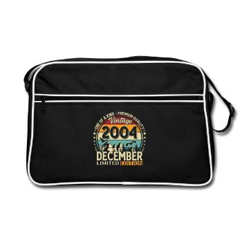 21e anniversaire Millésime Décembre 2004 - Sac Retro - noir/blanc - Devant