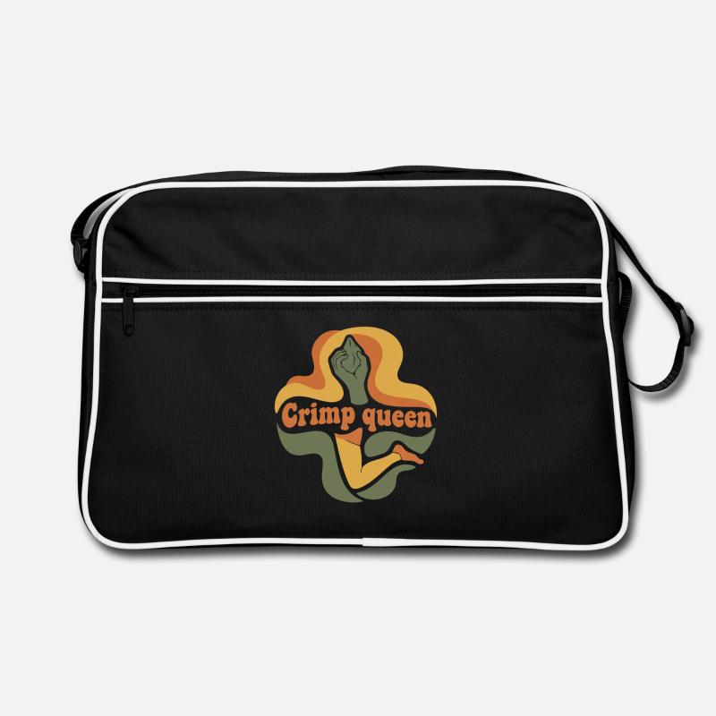 Crimp Queen Climbing Bouldering Rock Climber Retro Bag
