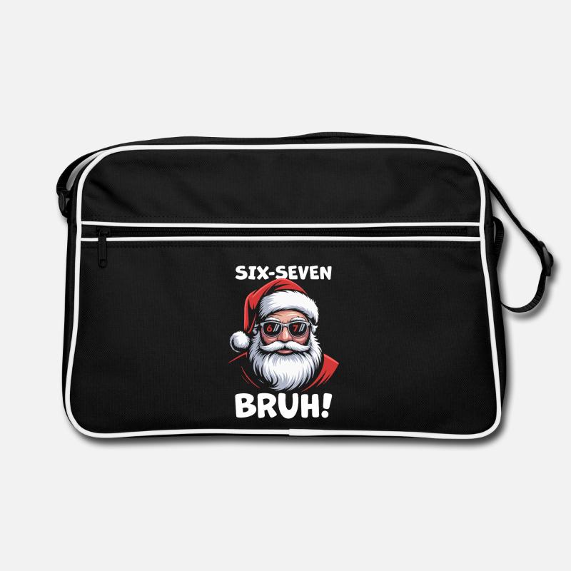 Weihnachtsmann Sechs Sieben Retro Tasche