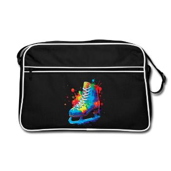 Patin à Glace Splash Art - Design Sports d’Hiver - Retro Bag - black/white - Front