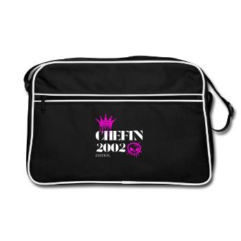 Chefin Edition 2002 23 Geburtstag Spruch - Retro Tasche - Schwarz/Weiß - Vorne