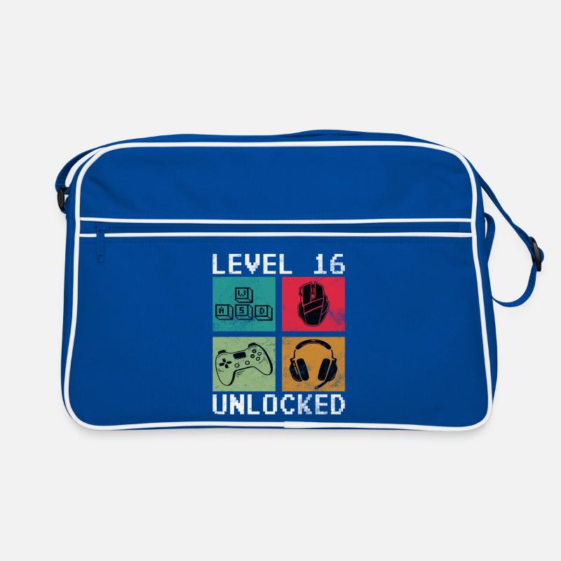 Level 16 Unlocked Retro Gaming Retro Bag