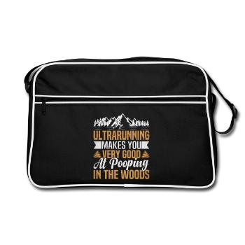  Ultra Marathon Runner 100 Miles Ultramarathon - Retro Bag - black/white - Front