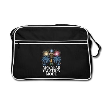 Mode vacances du Nouvel An - Sac Retro - noir/blanc - Devant