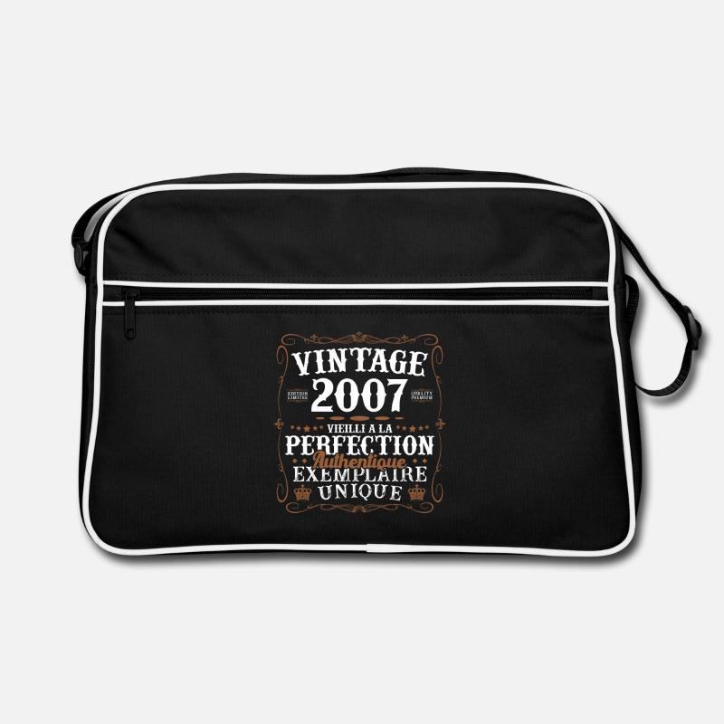 authentique_2007 - Retro Tasche - Schwarz/Weiß