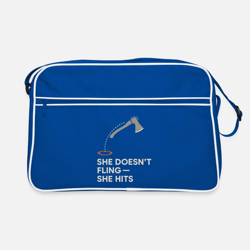 Frauen Axtwerfen Geschenk I Steckäxte Retro Tasche