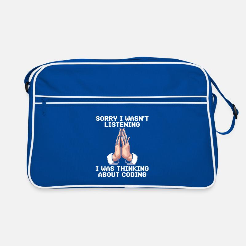 Lustiges Programmierer Meme Retro Tasche