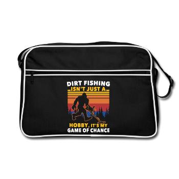 Dirt Fishing Big Foot - Retro Bag - black/white - Front