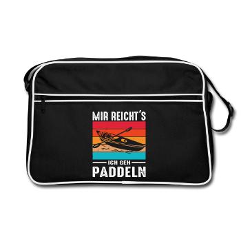 Kayakiste offre des tenues de kayak pour les sports nautiques - Sac Retro - noir/blanc - Devant
