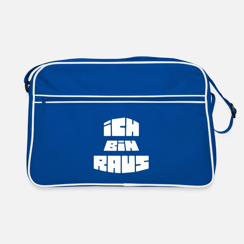 Ich Bin Raus Retro Tasche