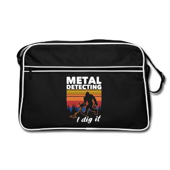 Dirt Fishing Big Foot - Retro Bag - black/white - Front