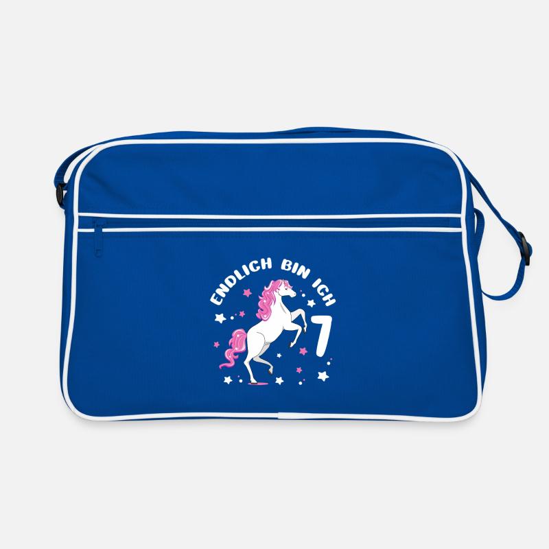 Cheval de 7 ans Enfin je suis 7 filles 7. Sac Retro