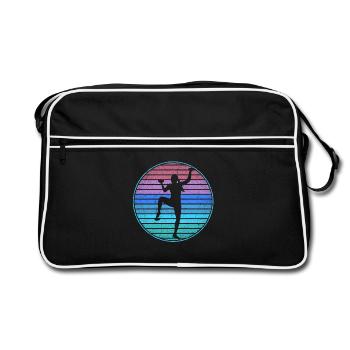 Escaladeur de bloc Femmes rétro Femmes Montagnes - Sac Retro - noir/blanc - Devant