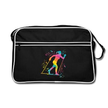 Ski de fond Ski de fond - Sac Retro - noir/blanc - Devant