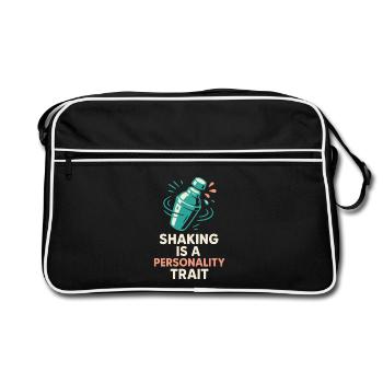 Shaker Stuck Beginner Mixologist - Retro Bag - black/white - Front