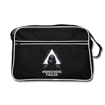 Bug raté d’Awakening à la manière de hacker - Sac Retro - noir/blanc - Devant