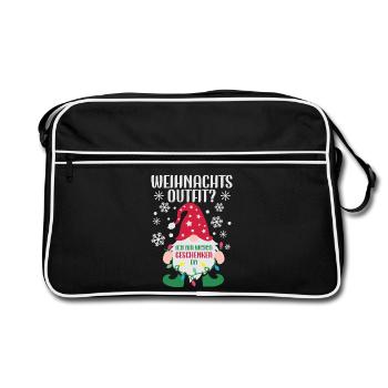Tenue de Noël Cookie Baking Noël - Sac Retro - noir/blanc - Devant