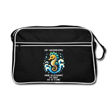 XP-Grind: float elegantly | Seahorse - Retro Bag - black/white - Front
