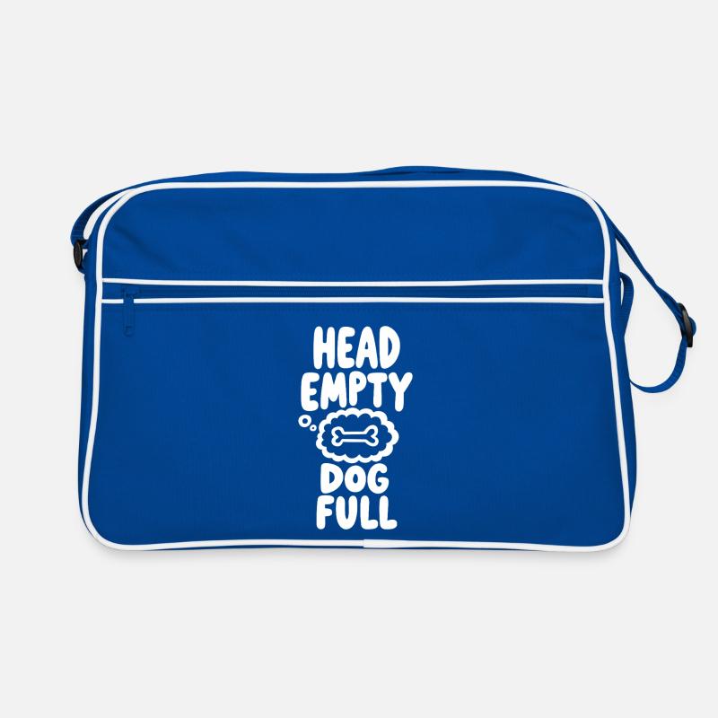 Head Empty Dog Full Dog Love Retro Bag
