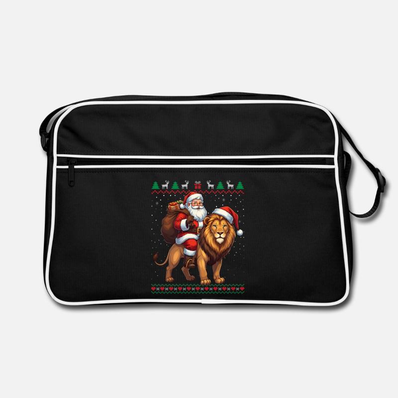 Fun Ugly Santa Weihnachtspullover Retro Tasche