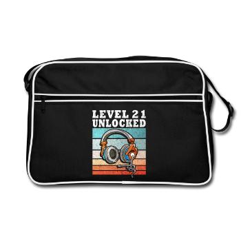 Level 21 Unlocked Headphones - Retro Bag - black/white - Front