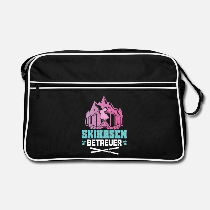 Ski Instructor SKI BUNNY SUPERVISOR Skiing Fun Retro Bag