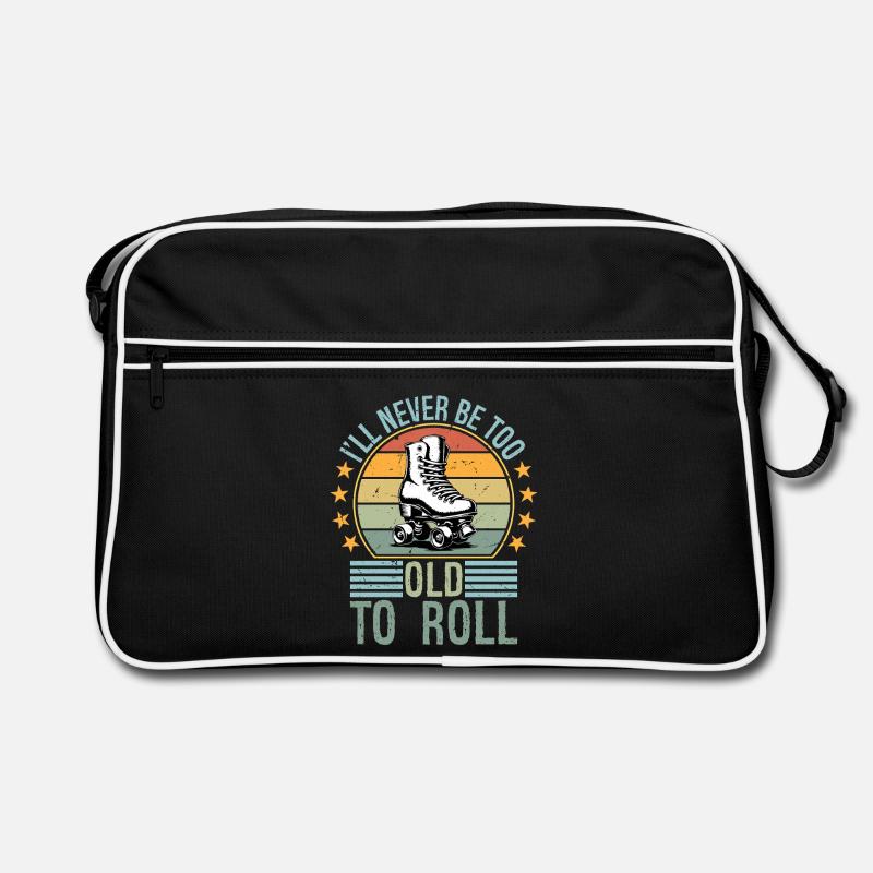 Never Too Old To Roll Derby Roller Skating Roll Retro Bag