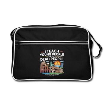 history - Retro Bag - black/white - Front
